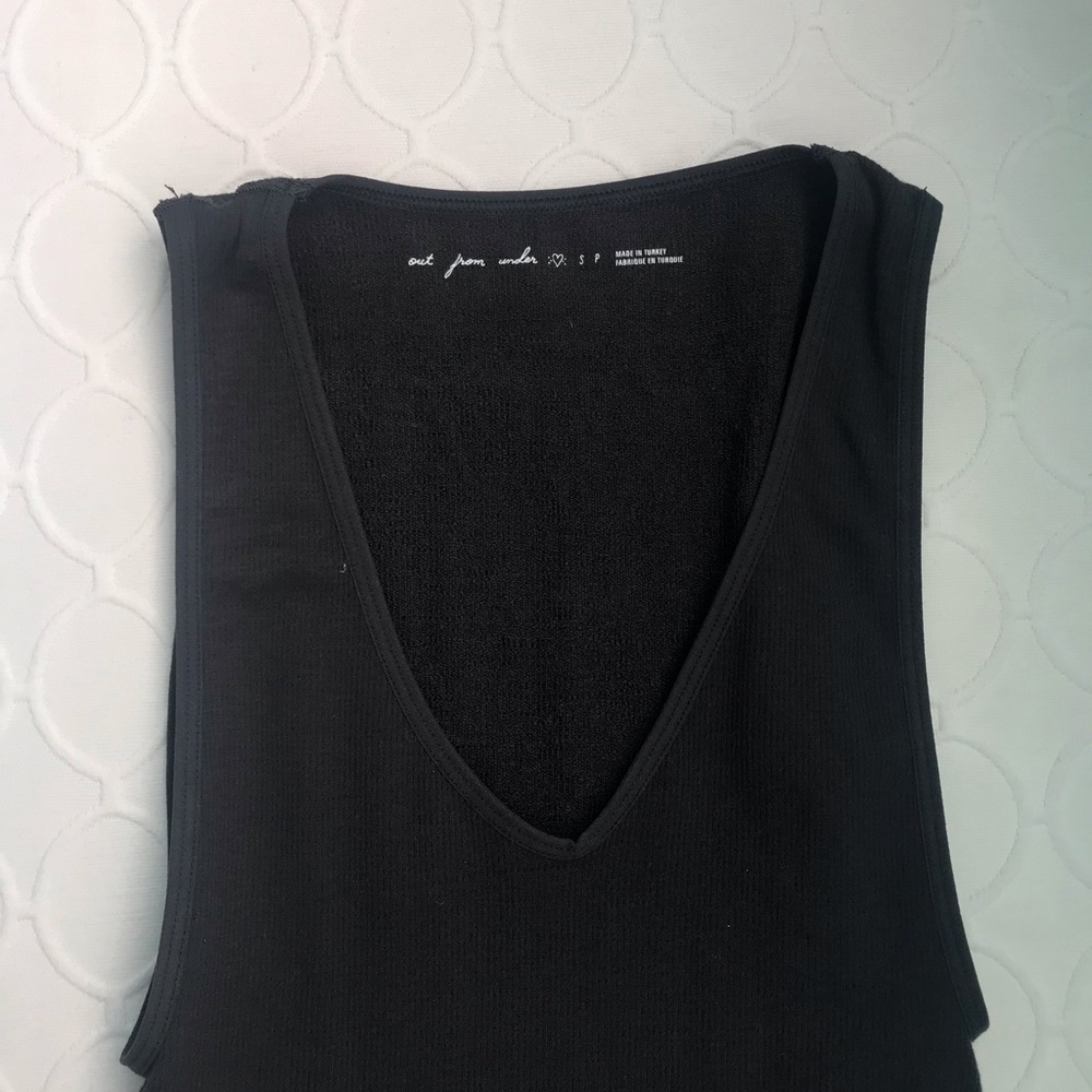 Urban Outfitters Black Ribbed Bodysuit